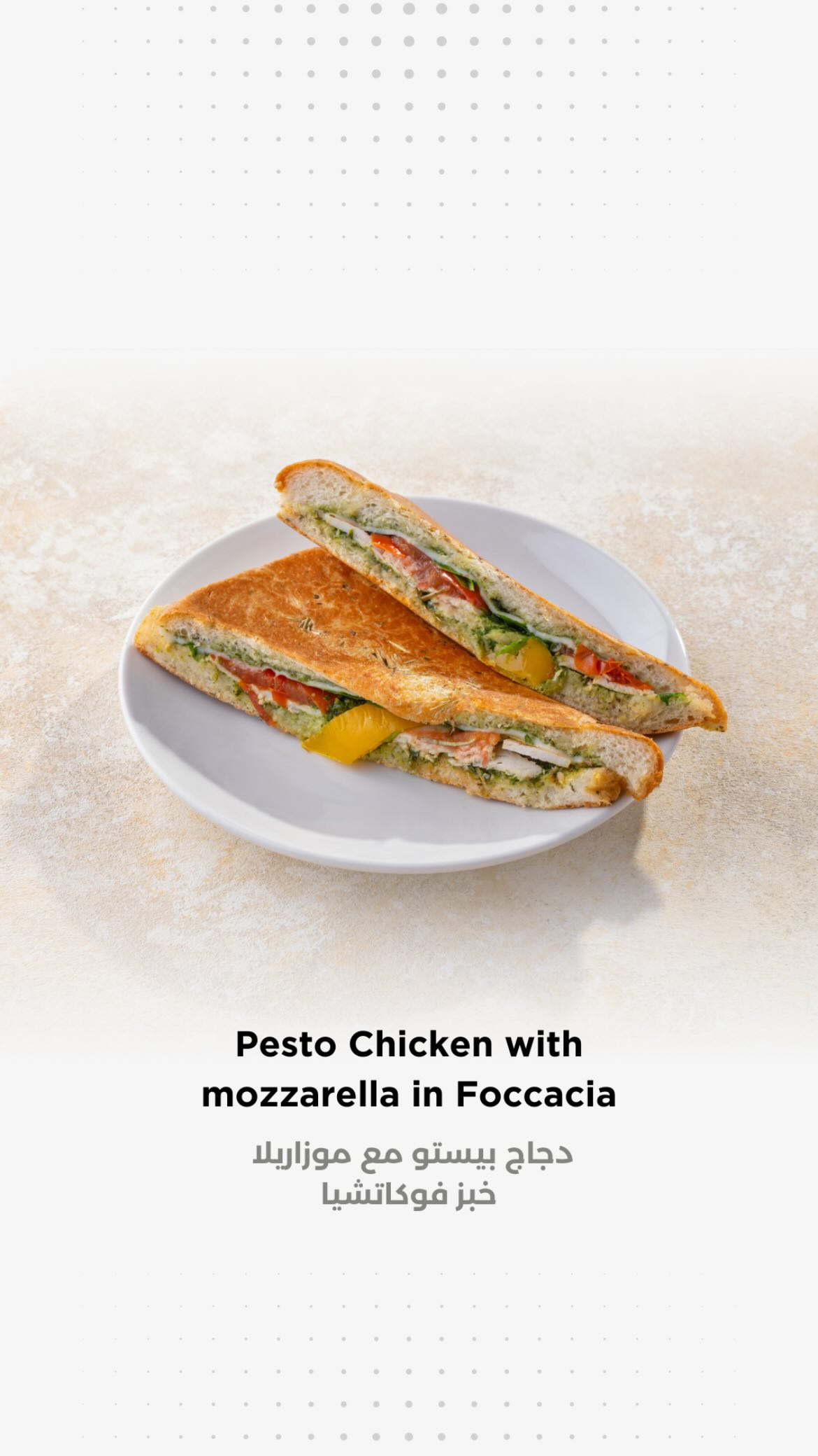 Pesto Chicken Focaccia